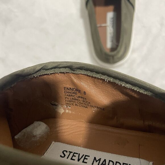 Steve Madden Ennore Quilted Slip‑On Sneakers Green Quilted Slip-On Size 8 - Picture 9 of 10